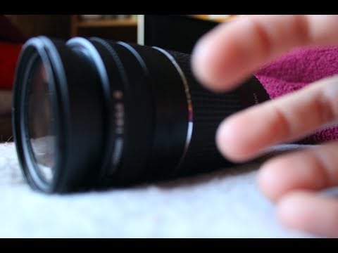 ASMR Camera/Lens tapping, touching your face *TINGLY*