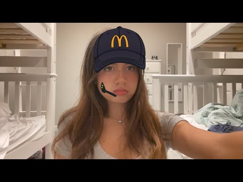 ASMR rude McDonald’s drive thru worker takes your order (soft spoken)