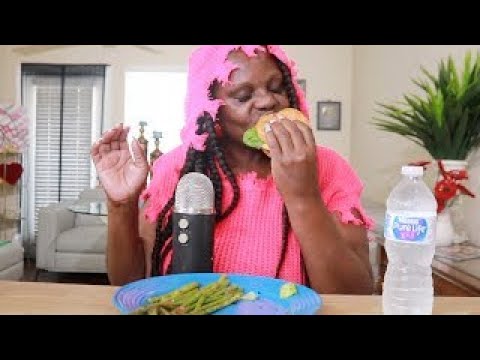 SPOKE GOUDA VEGETARIAN CHEESE BURGER ASMR EATING SOUNDS