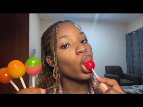 Lollipop Eating, Sucking, Licking and Review (ASMR) 🍭