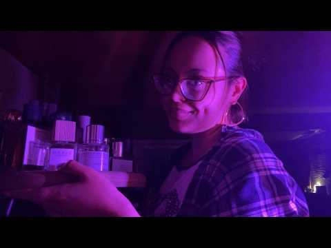 ASMR| My Boyfriend’s Perfume Collection (tapping,lid sounds,over explaining) Dim Lighting