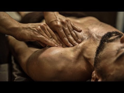 ASMR Massage for Hairy Chest & Abdominal & Deep Relaxing Face & Head Massage [ 4K ]