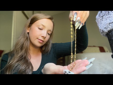ASMR| JEWELRY HAUL TINGLES w/ whisper rambling 💖✨