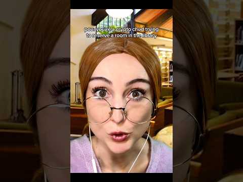 pov: you're a crypto chud trying to reserve a room in the library #asmr