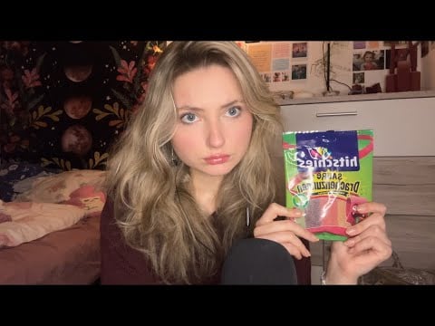 ASMR | have a snack with me while rambling (german edition) 🍬✨