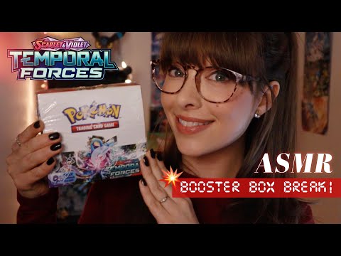 ASMR 🌌 A Cozy Pokémon Card opening ((Temporal Forces Booster Unboxing)) For Sleep & Relaxation