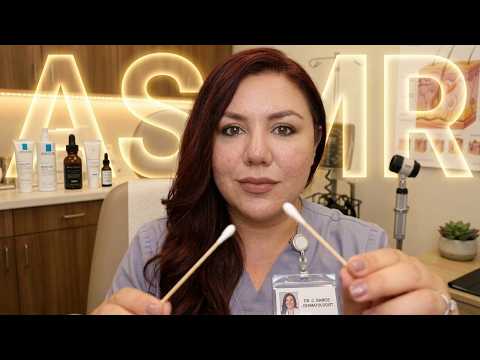 ASMR Dermatologa Examen Medico de la PIEL | Tocando tu Carita Para Dormir