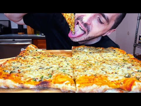 ASMR EXTRA THIN EXTRA CHEESE PIZZA ! mukbang 먹방 #shorts