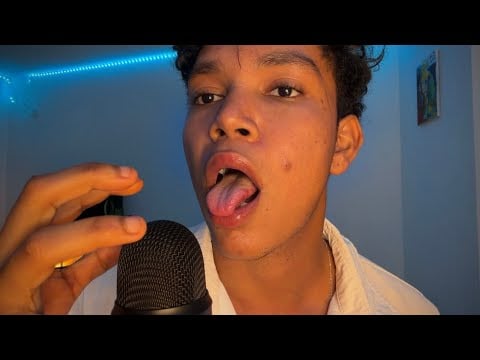 ASMR 100% Sensitivity Wet Mouth Sounds (Inaudible, Spit Painting, Hand Movements, Fast and Slow) 
