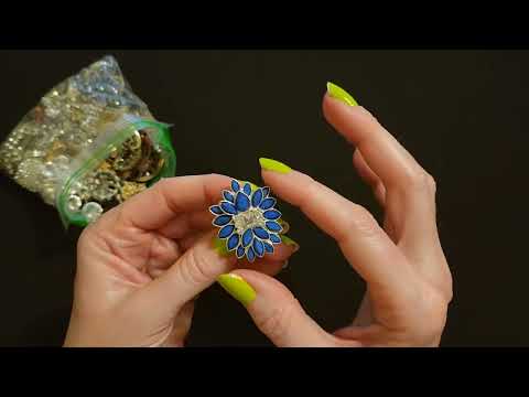 ASMR | Rhinestone Jewelry Show & Tell Part 1 (Soft Spoken)