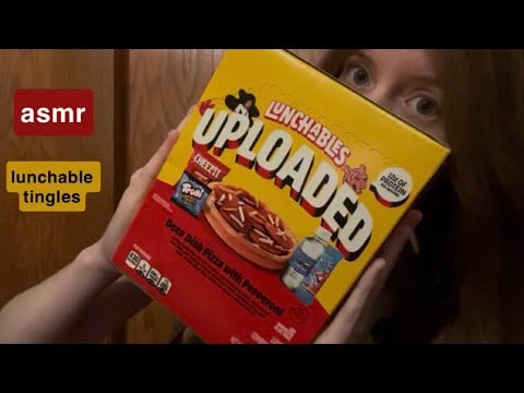asmr lunchable tingles! 🍕 lofi crinkles, food sounds, tapping & scratching!