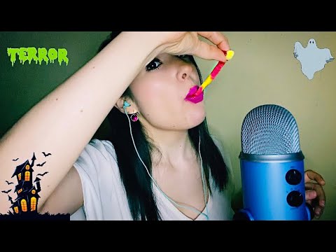 ASMR Comiendo Gomitas y Contando Historias de Terror | ASMR Eating Gummies and Horror Stories