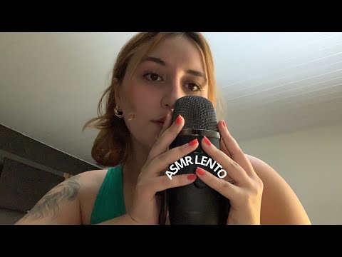 ASMR LENTO Y SUAVE cerquita del micrófono 😴