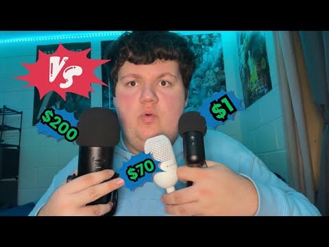 ASMR $1 Mic vs $70 Mic vs $200 Mic?! ✨👀