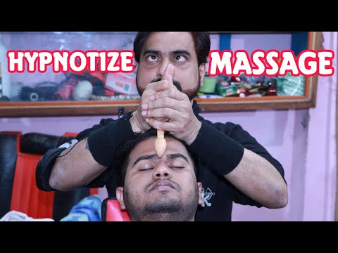 Head shoulder reflexology massage asmr | head massage with wooden tool