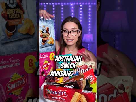 ASMR Mukbang Australian Snacks 🦘🇦🇺 #asmr #shorts #mukbang