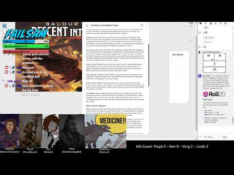 Streamer D&D: session 2