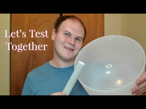 ASMR - Crystal Singing Bowl & Tuning Fork Testing - Free Crystal Charging & Cleansing