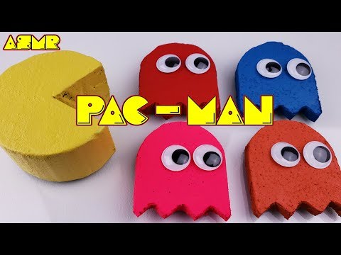 ASMR Pac-Man Floral Foam Crushing - Satisfying Floral Foam ASMR
