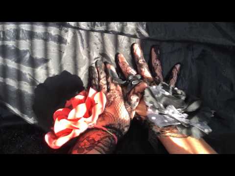 Lace Gloves streching Rubber [[ASMR]]