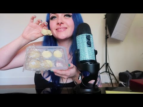 ASMR Honey Pistachio Ice Cream Mochi | EATING SOUNDS