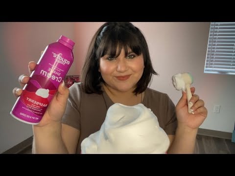 ASMR Shaving Cream On Mic! *very tingly✨*