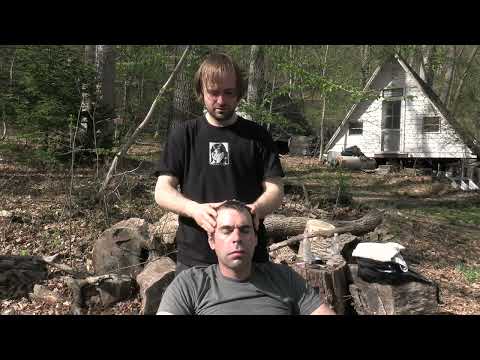 asmr cosmic massage practice on mike