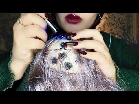 ASMR Bugs Check 💆🏻‍♀️🐜 Intense Scratching & Scalp Check for Lice 