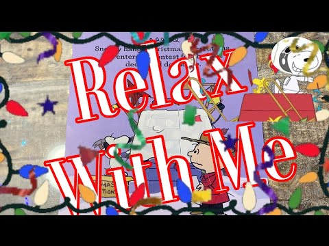 ASMR VISUAL & SOUND TRIGGERS: SNOOPY & CHARLIE BROWN STICKER PUZZLE #415