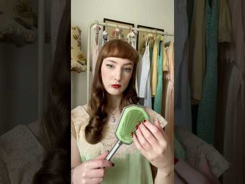 ASMR how I style my vintage curls #asmr