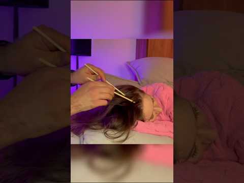 ASMR Wooden Sticks Scalp Massage 💤 Pure Relaxation & Tingles #asmrscalp #sleepasmr #scalptreatment
