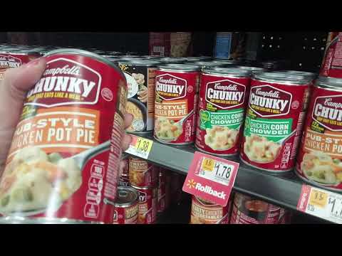 Walmart 🥫 Soup Section Walk-Through 🥫