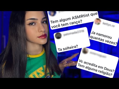 ASMR - RESPONDENDO PERGUNTAS E CONTANDO HISTÓRIAS ATÉ VOCÊ DORMIR 😴