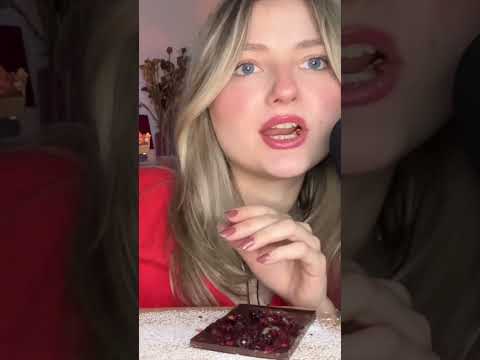 ASMR | eating fancy chocolate with dried fruits #sleep #mukbang #asmr #food