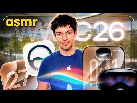 ASMR ESPAÑOL RESUMEN WWDC26 🍎 IOS 27, SIRI AI Y TODO LO NUEVO DE APPLE
