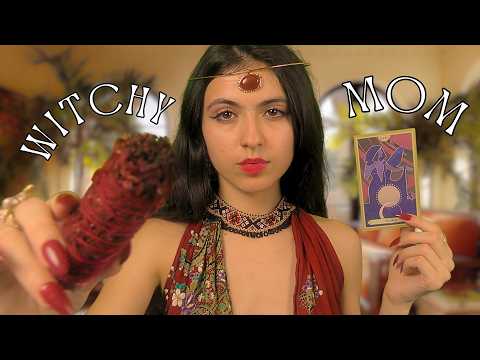 Tarot, Cleansing & Affirmations with Your Witchy Mom || ASMR