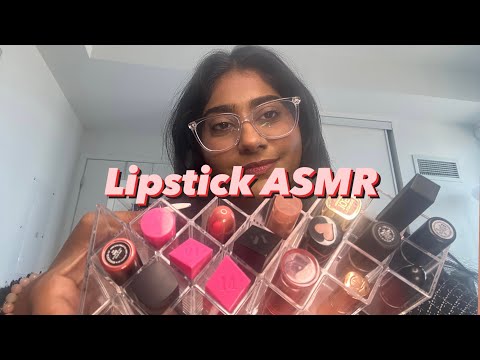 ASMR | My Lipstick Collection Tapping Triggers with Personal Attention