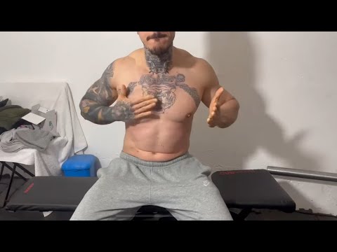 “Professional ASMR Chest Massage for a Bodybuilder by Expert Therapist”