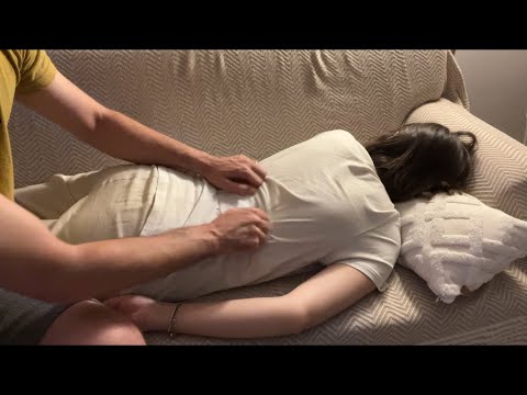 ASMR Relaxing Sleep Massage | Back Scratching Massage ASMR