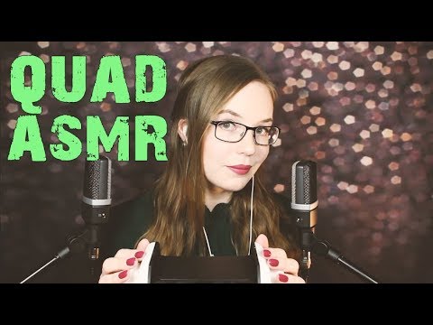 ASMR 4 Mics - Quad Ear to Ear Whispers and Ear Massage - Dreamy Meditation