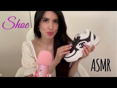 ASMR Tapping On & Showing You My New Shoes 👟 🐼💕 🖤🤍