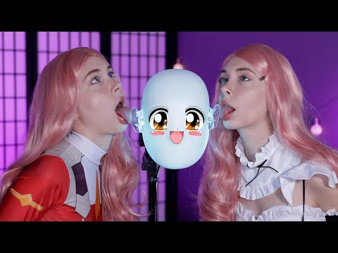 ASMR TWINS EAR LICKING 💖 👅 99.999% WILL TINGLE 💖 ASMR耳舐めロールプレイ  👅ASMR 귀 핥기 롤 플레이