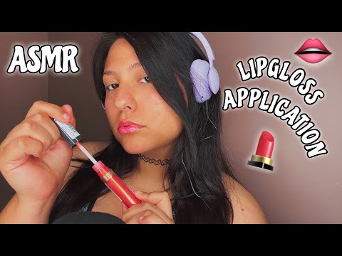 ASMR~ 💋💦💄LIPGLOSS APPLICATION | KISSES (Mouth Sounds)💋💦💄