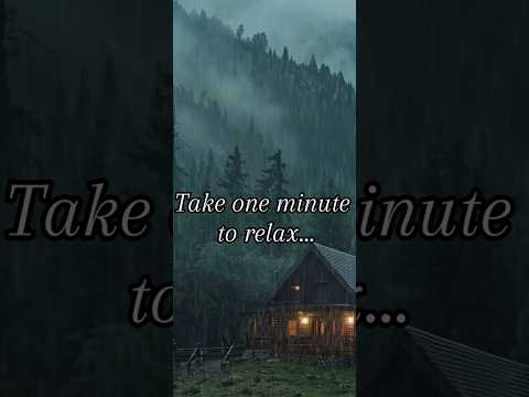 Take 1 Min To Relax & Listen to Rain #rainoundforsleep #1minmeditation #relax