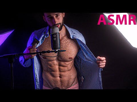 Fit Shirtless ASMR: Sexy Whispers, Mouth Sounds & Mic Scratching for Intense Tingles