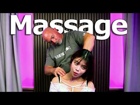 ASMR Massage with @hweeyuu  Head & Shoulder Massage Play with Hair & Face Brushing