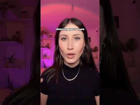 ASMR cleaning your eyes 👀 #asmr #asmrshorts