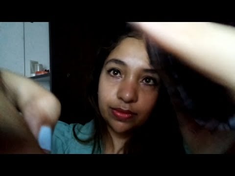 ASMR Aplicando mega hair no seu cabelo (aplique de tic tac)- Escovar, separar com palitinho, aplicar