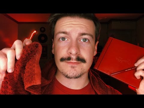 [ASMR] Dark Red ASMR Triggers | Visual ASMR Triggers