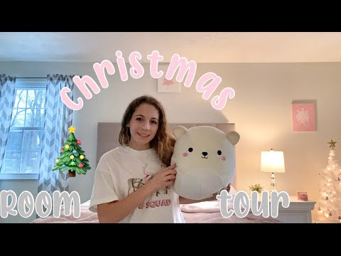 Christmas Room Tour! Pink winter wonderland! 💓